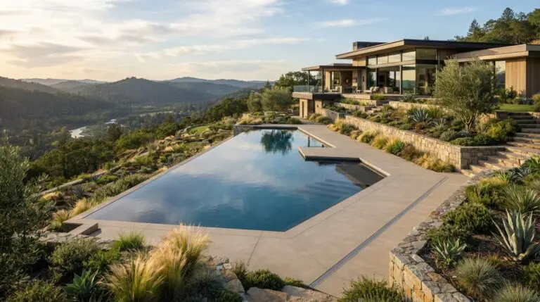 Sloped Yard Infinity Pool: Design, Site Planning, and Construction